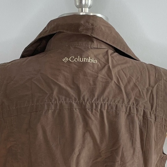 Columbia Full Zip Packable Vest- Brown- Size Small - Picture 6 of 7